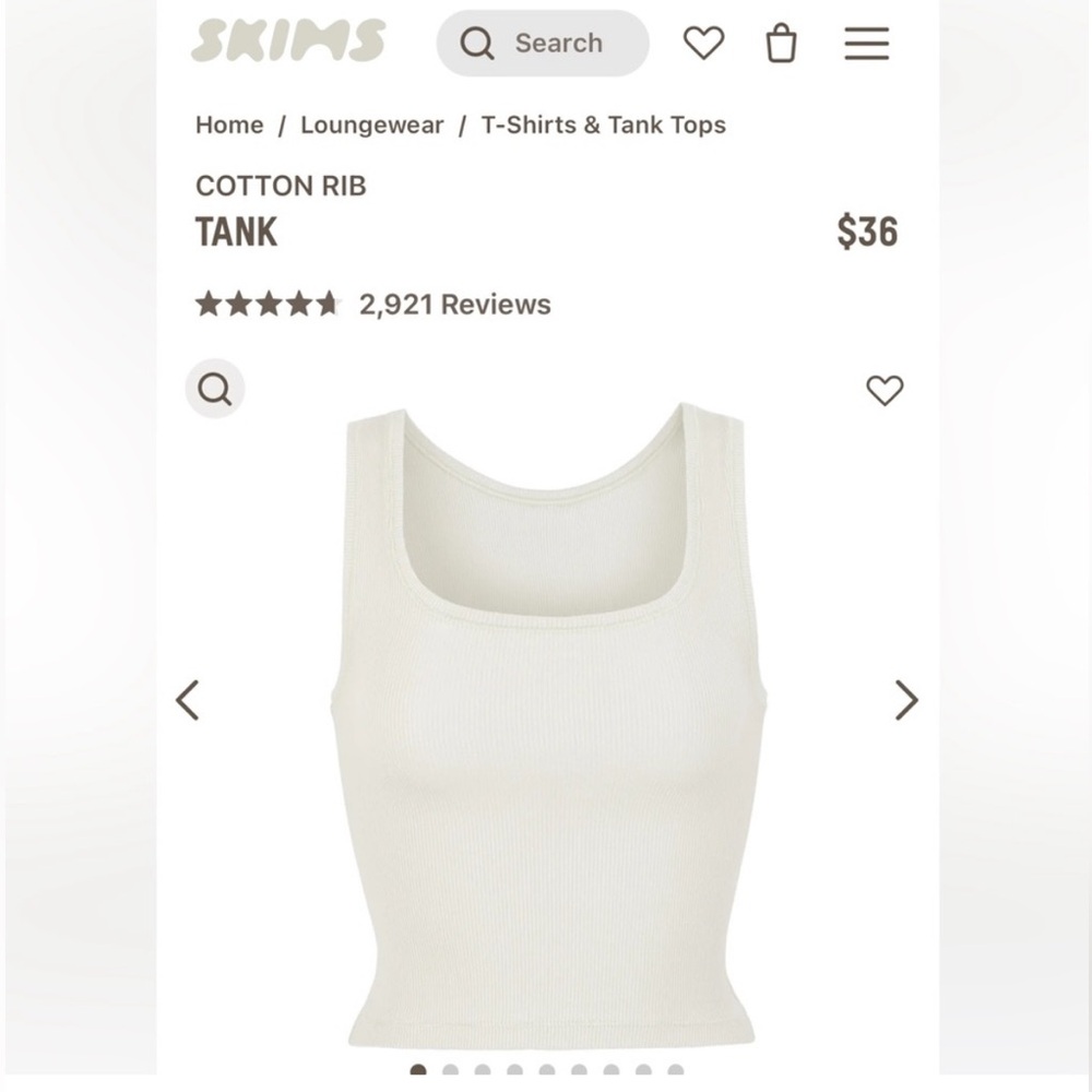 SKIMS Cotton Rib Tank Top